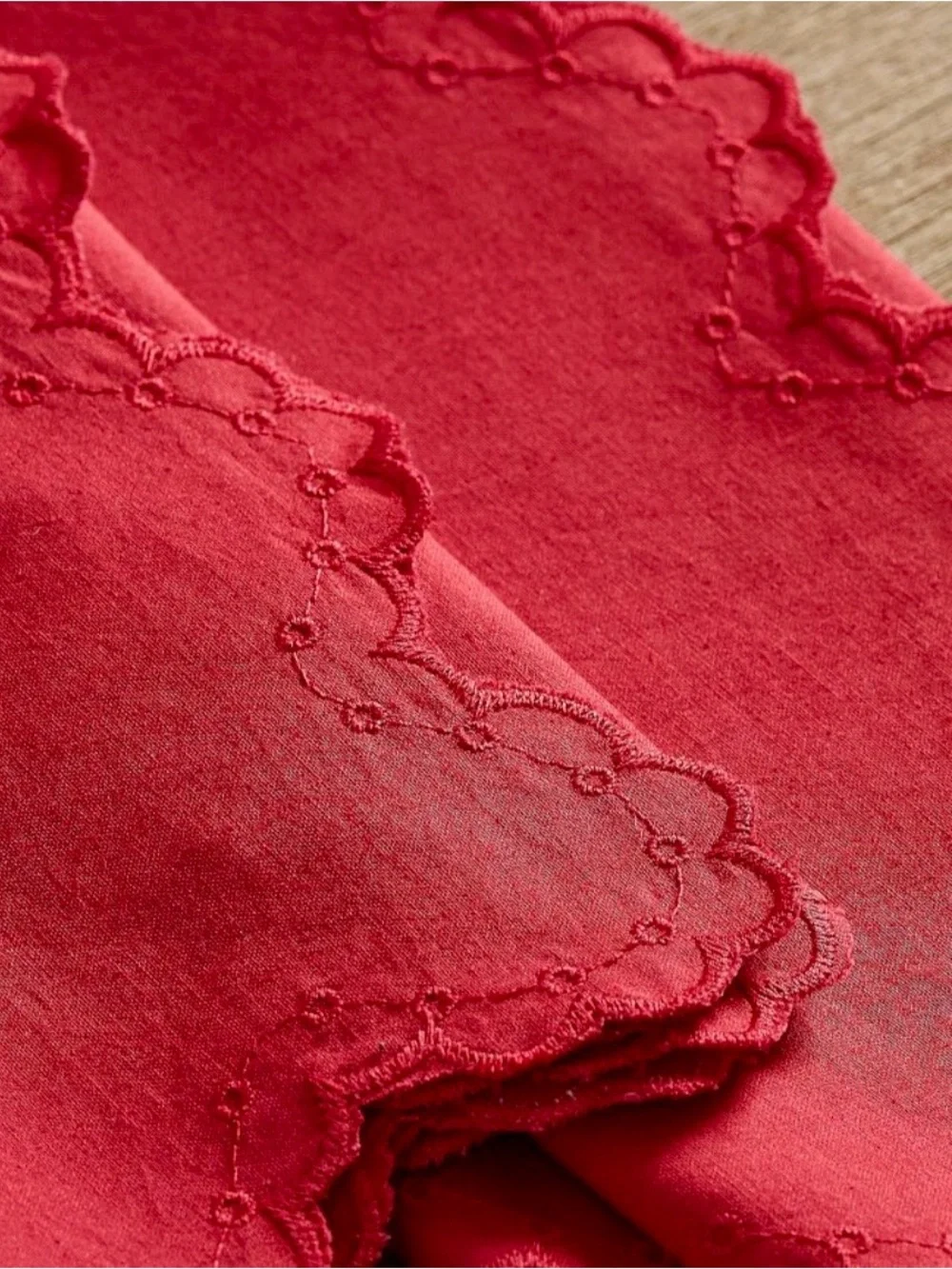 Pottery Barn “Eyelet” Cotton Napkins